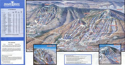 1991-92 Mount Snow Trail Map - New England Ski Map Database - NewEnglandSkiHistory.com