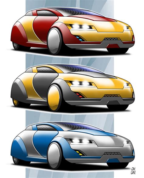 Concept car_Iron man theme_color variations by juno31 on DeviantArt