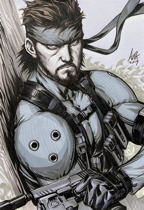 Artgerm - Solid Snake Metal Gear Soild, in Jonathan Bolerjack's Stanley "Artgerm" Lau Comic Art ...