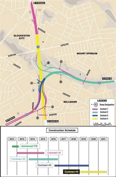 NJDOT announces new lane closures in I-295/I-76 overhaul - nj.com