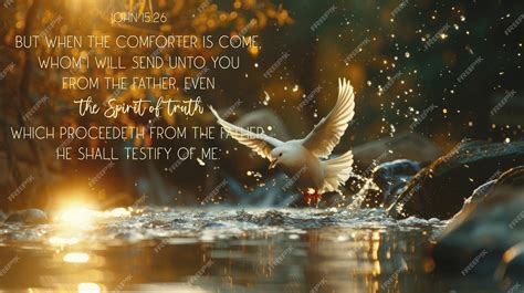 Premium Photo | A dove image with Bible Verse