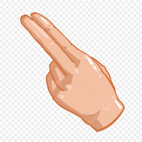 Finger Gesture PNG Transparent, Two Fingers Pointing Gesture ...