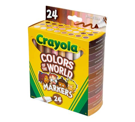 Colors of the World Washable Markers, 24 Count | Crayola.com | Crayola