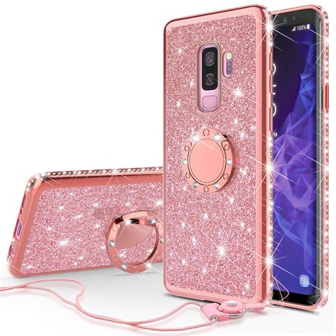 For Samsung Galaxy S9 Plus Case, SM-G965U Case, Glitter Bling ...