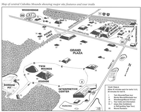 Cahokia Mounds Map - MyConfinedSpace