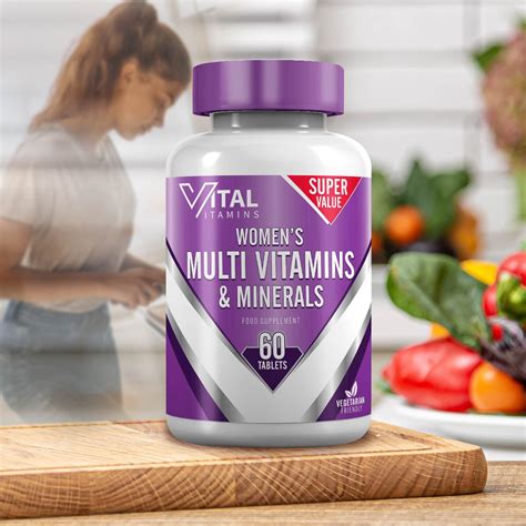 Vital Vitamins Women's Multi Vitamins & Minerals 60pk l Vitamins - B&M