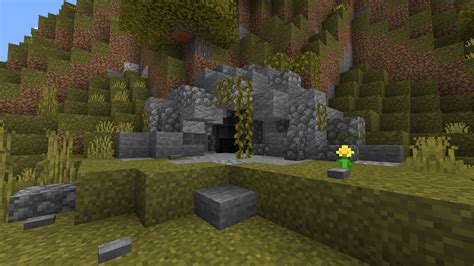 A little cave entrance i made : r/Minecraft