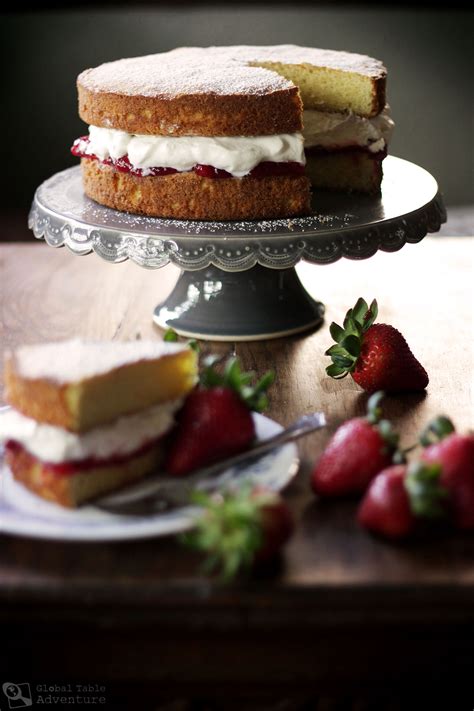 British Victoria Sponge Cake | Global Table Adventure