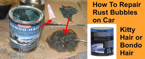 How To Repair Rust on Car Using Kitty Hair or Bondo Hair