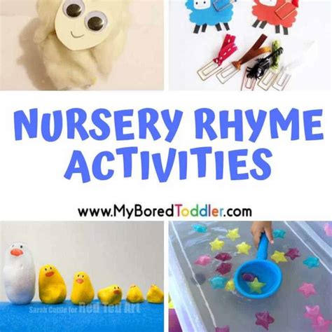 Nursery Rhyme Themed Activities for Toddlers - My Bored Toddler