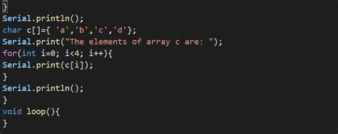 What are the Arrays in Arduino? Explain with the Examples.