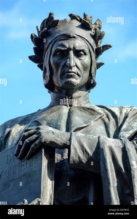 Dante Alighieri bronze statue, sculpture by Ettore Ximenes, at Meridian Hill Park/Malcolm X Park ...