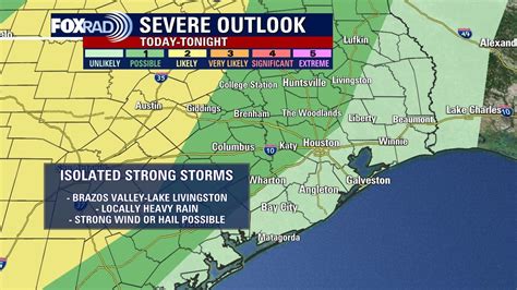 Houston weather: Isolated strong to severe storms possible in southeast ...