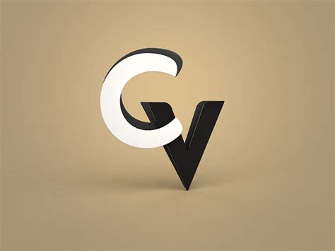 CV - Calin Vladoianu Logo Design - Simple 3D by Kliment Kalchev on Dribbble