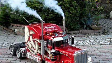 TruckModel Peterbilt 359 RC 1:4 prova luci e fumo.mp4 - YouTube