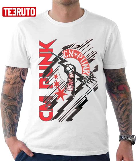 Cm Punk AEW Graphic Unisex T-shirt - Teeruto