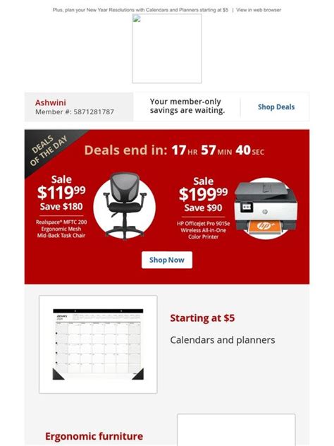 Office Depot® OfficeMax®: Here is the first Deals of the Day for 2024 ...