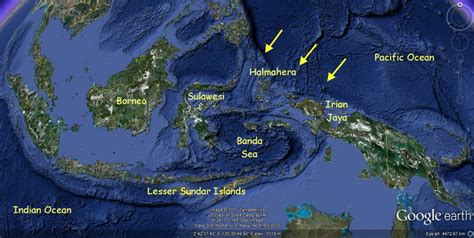 Map of the Indonesian Archipelago and Indonesian Throughflow ...