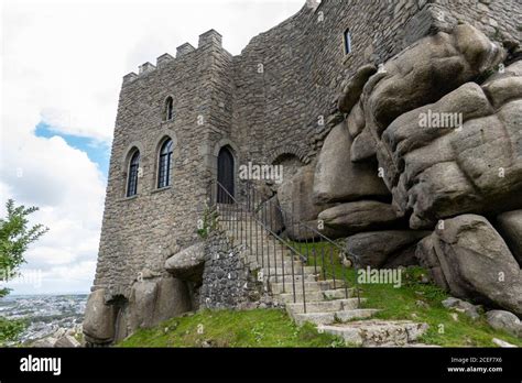 Carn Brea Castle Restaurant Stock Photo - Alamy