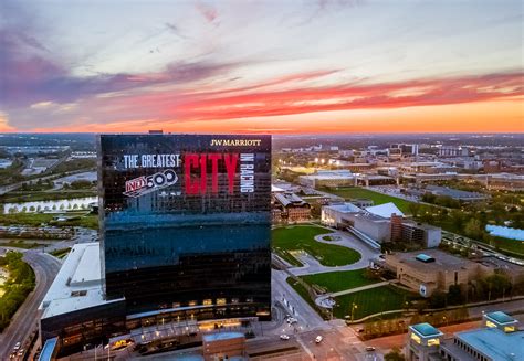 Sunset over the JW Marriott downtown Indianapolis – Trevor Mahlmann