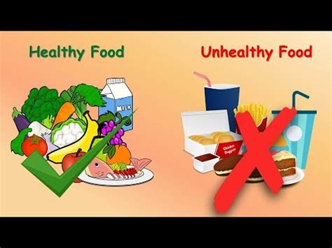 Healthy Food, Unhealthy food, Healthy Vs Unhealthy food, Healthy Food ...