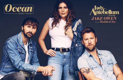 Lady Antebellum's Ocean 2020 Tour Includes Jake Owen, Maddie + Tae