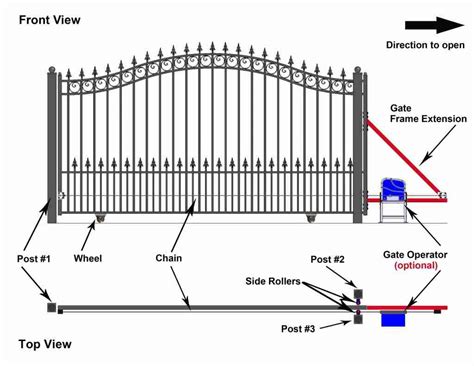 DMV Sliding Gates » Sliding Gate - Dublin Style - 30 x 6 Feet