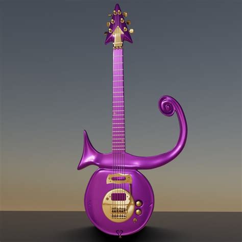 Prince Symbol Guitar And Eye Bass 3D Model | ubicaciondepersonas.cdmx ...