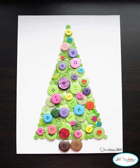 Christmas Craft: Button Christmas Trees