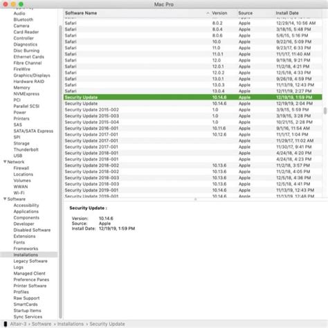 macOS: How to Display All Previously Installed Security Updates- The ...