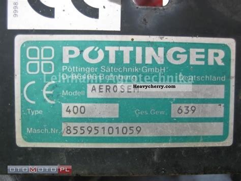 Pottinger Pöttinger Aerosem 400 2008 Agricultural Seeder Photo and Specs