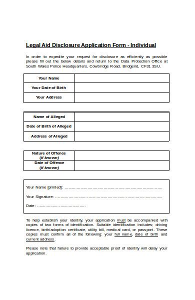 FREE 10+ Legal Application Forms in PDF | Ms Word