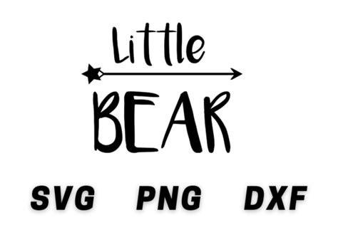 Little Bear Svg File for Cricut Files Graphic by Designora · Creative Fabrica