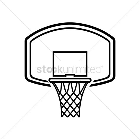 Basketball hoop Vector Image - 1979496 | StockUnlimited