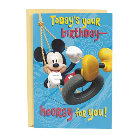 Hallmark Birthday Card for Kids with Sound (Disney Mickey Mouse Clubhouse) - Walmart.com