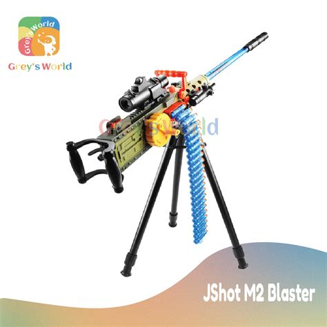 [Grey's World] M2 Blaster Nerf Gun, Soft Bullet Nerf Gun, Electric Nerf Machine Gun, Battery ...