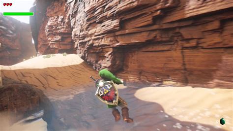 The Legend Of Zelda Ocarina of Time Gerudo Valley Unreal Engine - YouTube