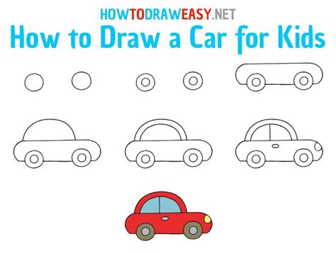 How to Draw a Car for Kids - How to Draw Easy