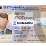 Estonia ID Card Template Psd V2