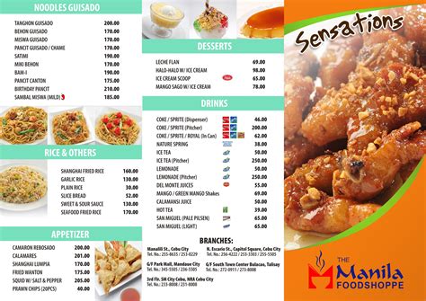 Manila Foodshoppe - Home - Cebu City - Menu, Prices, Restaurant Reviews ...