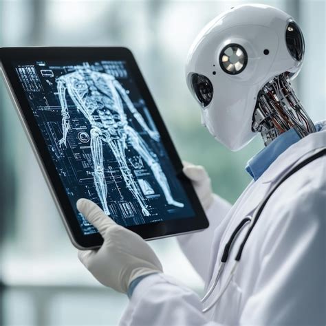 Medical Technology Doctor Using AI Robots for Diagnosis | Premium AI ...