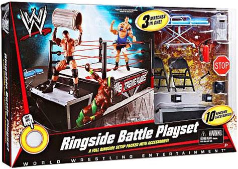 WWE Wrestling Ringside Battle Exclusive Action Figure Playset Mattel Toys - ToyWiz