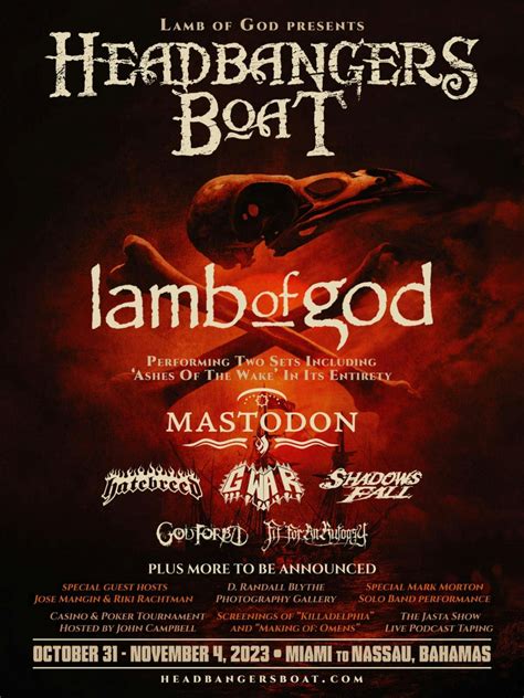 Lamb Of God have announced the first-ever Headbangers Boat… | Kerrang!