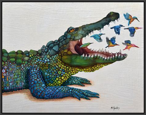 Alligator Paintings | Alligators art, Animal art projects, Louisiana art