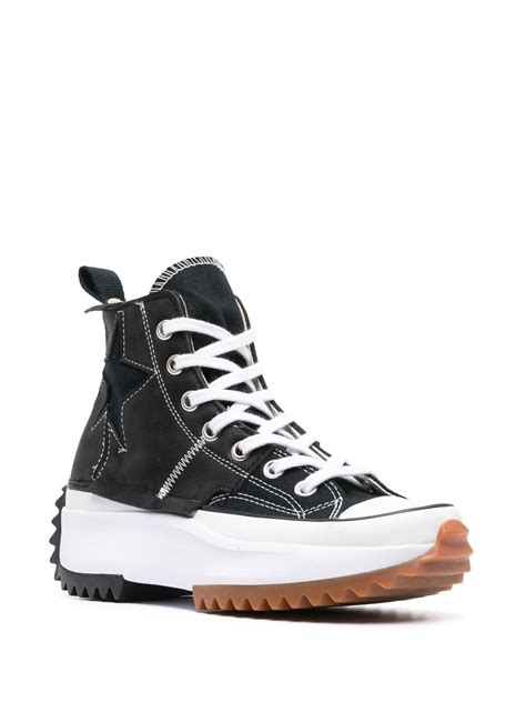 Converse Black Run Star Hike High-top Sneakers | ModeSens