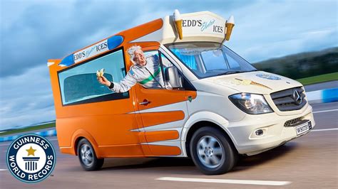 The fastest ever ice-cream van by a British man breaks the Guinness record - Khaama Press