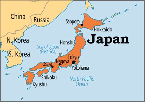 Map of Japan Diagram | Quizlet