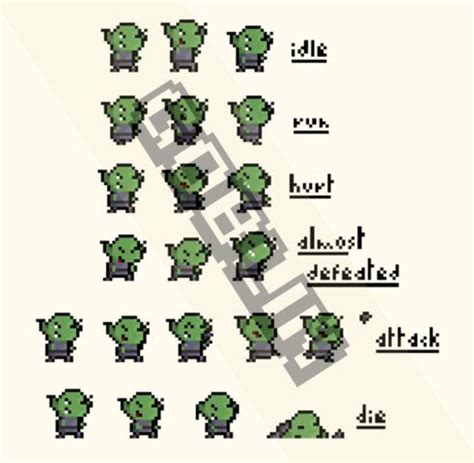 PIXEL ART GOBLIN #ART#PIXEL#Characters#GOBLIN | Cool pixel art, Pixel art, Pixel art games