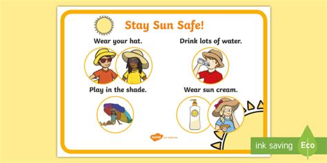 Stay Sun Safe Display Poster (Teacher-Made)