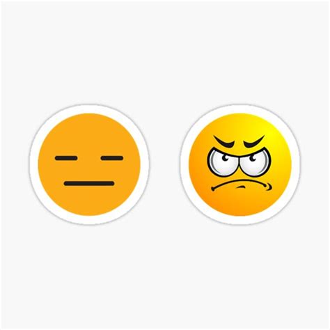 "Angry emoji sticker " Sticker for Sale by isatouolause | Redbubble